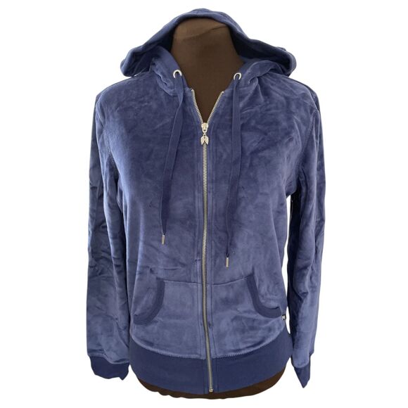 Victoria's Secret Supermodel Essentials Velour Hoodie Angel Rhinestone Large - Picture 8 of 8